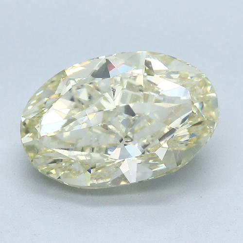 GIA Certified 5.09 ct. Fancy Yellow Oval Diamond - UNTREATED